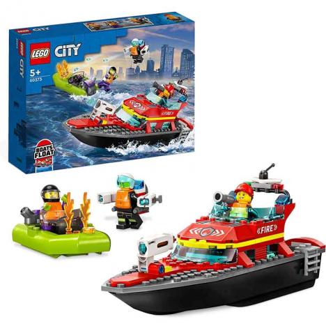 Lego 60373 City - Lancha de Rescate de Bomberos