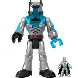 Imaginext - Batman Gris y Exo Traje Robot con Luces y Sonidos (Mattel HMK88)