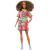 Barbie Fashionista - Muñeca Afroamericana Pelo Rizado con Vestido Estampado (Mattel HJT00)