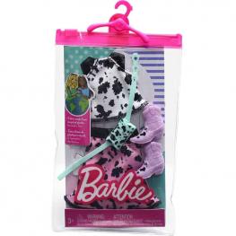 Barbie Moda Look Completo - Top y Falda Estampados (Mattel HJT18)
