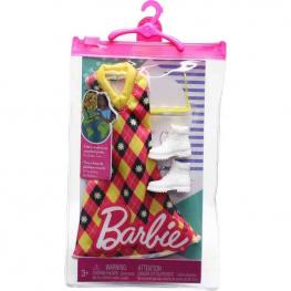 Barbie Moda Look Completo - Vestido de Rombos (Mattel HJT17)