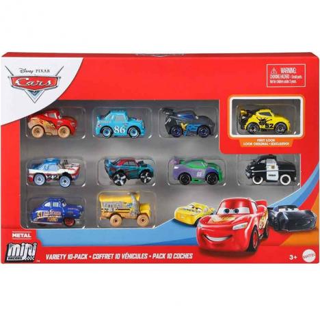 Cars Mini Racers Pack 10 Vehículos (Mattel GKG70)