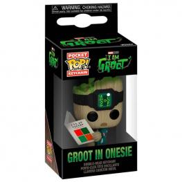Funko Pop - Llavero Pocket POP Marvel I am Groot - Groot with Onesie