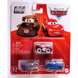Cars Mini Racers Pack 3 Vehículos (Mattel HLL65)
