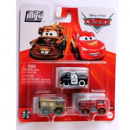 Cars Mini Racers Pack 3 Vehículos (Mattel HLL62)