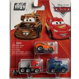 Cars Mini Racers Pack 3 Vehículos (Mattel HLL58)