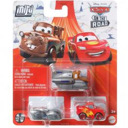 Cars Mini Racers Pack 3 Vehículos (Mattel HLL57)