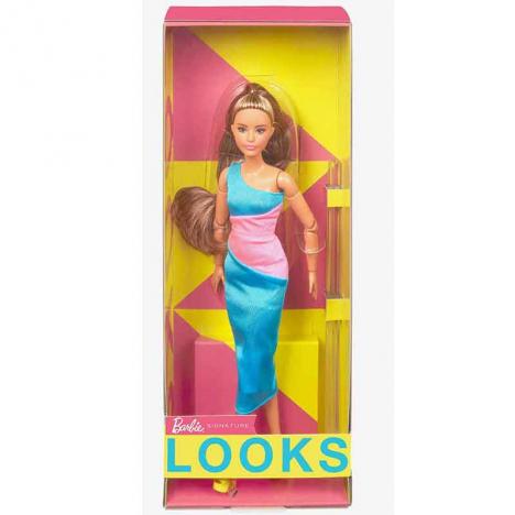 Barbie Looks Pelo Moreno con Vestido Largo (Mattel HJW82)