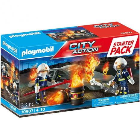 Playmobil 70907 - City Action: Starter Pack Simulacro de Incendio