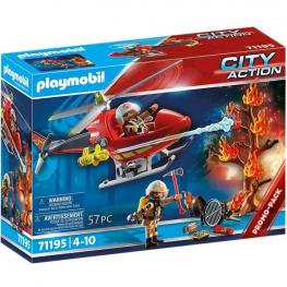 Playmobil 71195 - City Action: Helicóptero de Bomberos