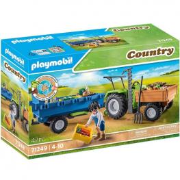 Playmobil 71249 - Country: Tractor con Remolque