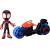 Marvel Spidey and His Amazing Friends - Moto Miles Morales con Figura (Hasbro F7460)