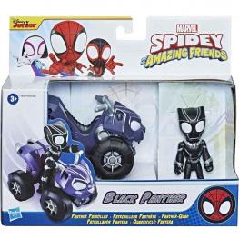 Marvel Spidey and His Amazing Friends - Black Panther y Quad Patrulla de Panther (Hasbro F1943)