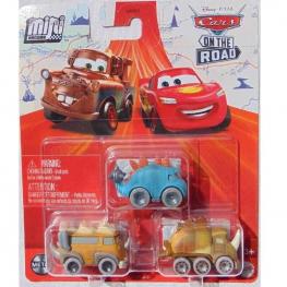 Cars Mini Racers Pack 3 Vehículos (Mattel HLL68)