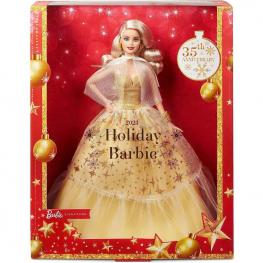 Barbie Colección Navidad Rubia (Mattel HJX04)