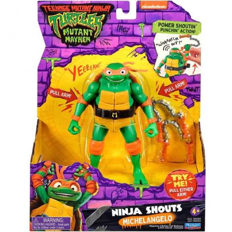 Tortugas Ninja Figura Shouts Michelangelo 15 cm. (Famosa TU800000)