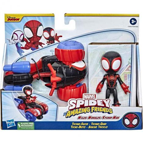 Marvel Spidey and His Amazing Friends - Miles Morales Tecno Moto (Hasbro F1941)