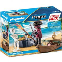 Playmobil 71254 - Pirates: Pirata con Bote de Remos