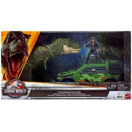 Jurassic World - Pack T-Rex Y VehÍculo Pack Emboscada (Mattel HLN17)