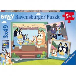 Puzzle Bluey 3x49 Piezas (Ravensburger 05685)