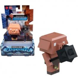 Minecraft - Figura Nerviosa Piglin (Mattel GYR79)