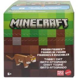 Minecraft - Figuras de Fusión Gato Atigrado (Mattel HLY80)