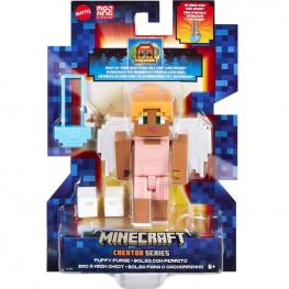 Minecraft - Figura Bolso con Cachorro Creator Serie (Mattel HLY85)