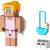 Minecraft - Figura Bolso con Cachorro Creator Serie (Mattel HLY85)