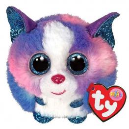 TY Peluche Puffies 10 cm - Cleo Perro Husky Multicolor