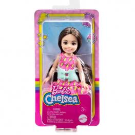 Barbie Club Chelsea - Morena con Vestido Thunderbolt (Mattel HKD90)