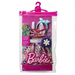 Barbie Moda Look Completo - Vestido Flores (Mattel HJT21)