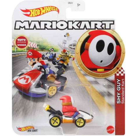 Hot Wheels Coche Mario Kart Shy Guy Standard Kart (Mattel GRN25)