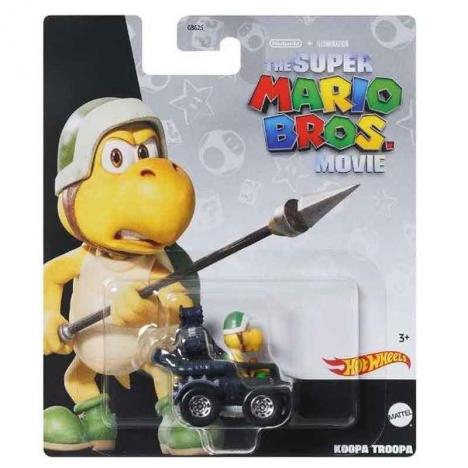 Hot Wheels Coche Mario Kart Koopa Troopa Versión de Super Mario Bros The Movie (Mattel HKD59)