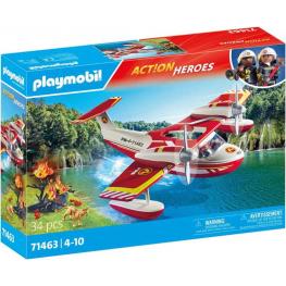 Playmobil 71463 - Action Heroes: Hidroavión de Bomberos