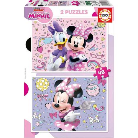 Puzzle Minnie 2X48 piezas.-