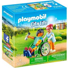 Playmobil 70193 - City Life: Paciente en Silla de Ruedas