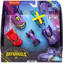 Fisher Price Batwheels Pack 5 Vehículos (Mattel HML20)