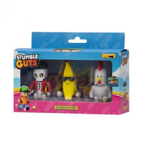 Stumble Guys Pack de 3 Figuras 7,5 cm.