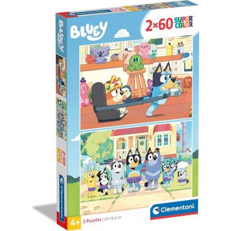 Puzzle Bluey 2 X 60 Piezas (Clementoni 24813)