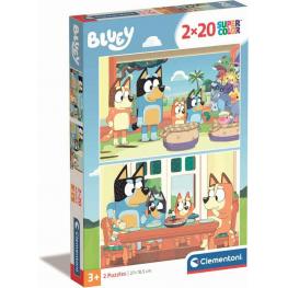 Puzzle Bluey 2 X 20 Piezas (Clementoni 24807)