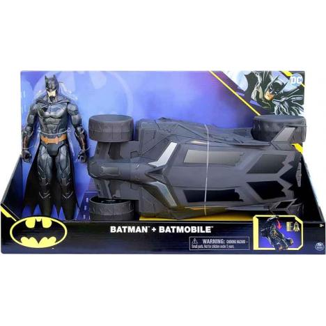 Batman Batmobile con Figura Batman 30cm (Spin Master 6064628)