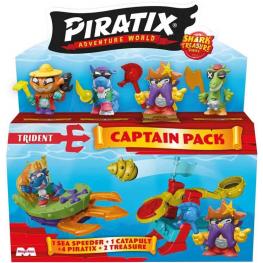 Piratix Shark Treasure Captain Pack Modelos Surtidos