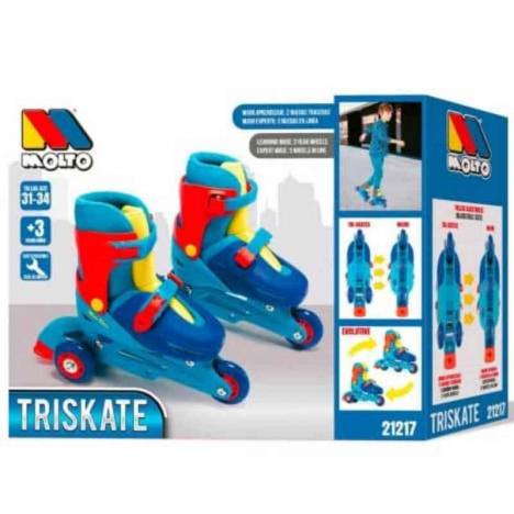 Patines Evolutivos Infantiles en Línea Azul