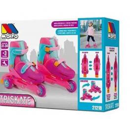 Patines Evolutivos Infantiles en Línea Rosa