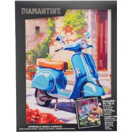 Diamantiny Cuadro Vespa Azul