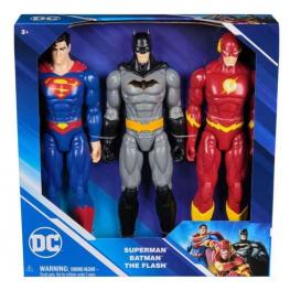 Pack 3 Figuras DC Comics Batman, Superman y Flash  30 cm (Spin Master 6072364)