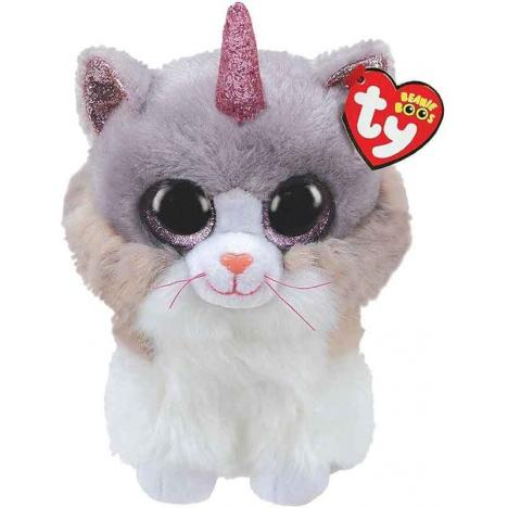 TY Peluche 23cm - Asher Gato Unicornio