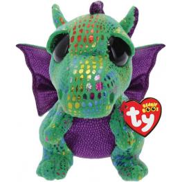 TY Peluche 23cm - Cinder Green Dragon