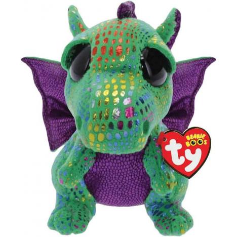 TY Peluche 23cm - Cinder Green Dragon