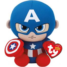 TY Peluche 15cm - CapItán América